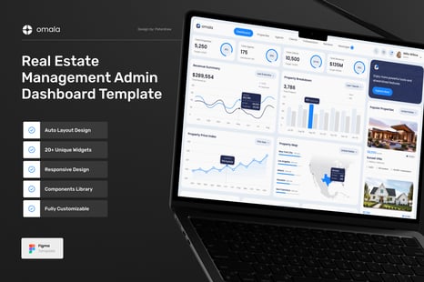Omala - Real Estate Management Dashboard - UX & UI Kits