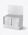 Display Box with Glossy Snacks Mockup