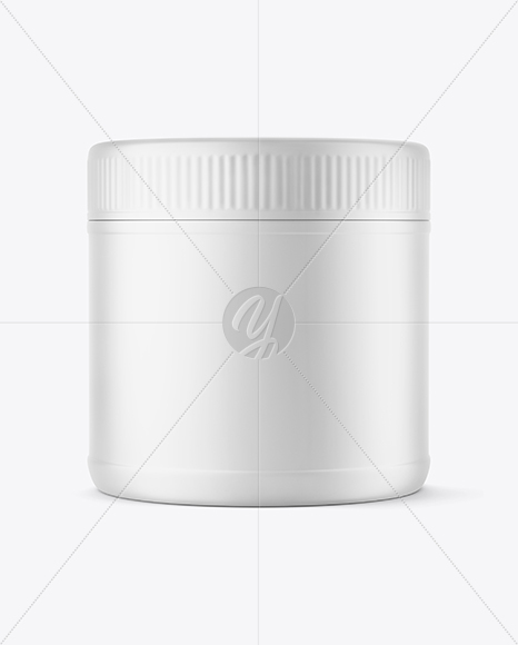 Matte Cosmetic Jar Mockup