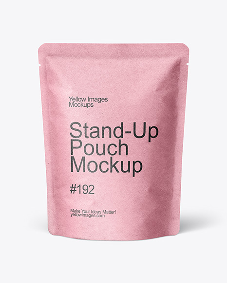 Kraft Stand-up Pouch Mockup
