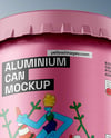 Textured Aluminium Drink Can Mockup