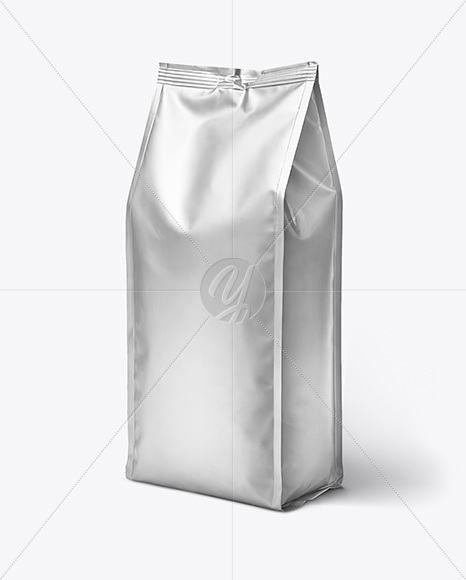 Metallic Coffee Bag Mockup