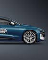 Electric Sportback Car Mockup - Side View