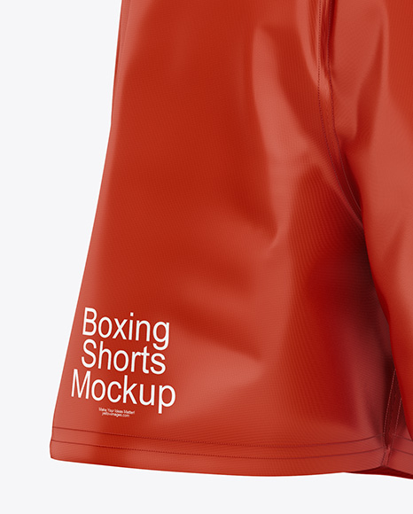 Boxing Shorts Mockup - Half Side View