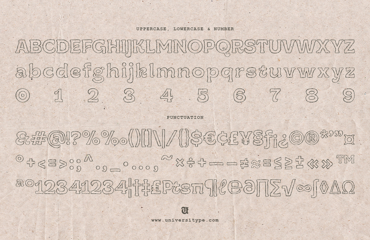 UT Ruganic - An Organic Display Font