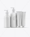 Pump Bottles with Tubes Mockup