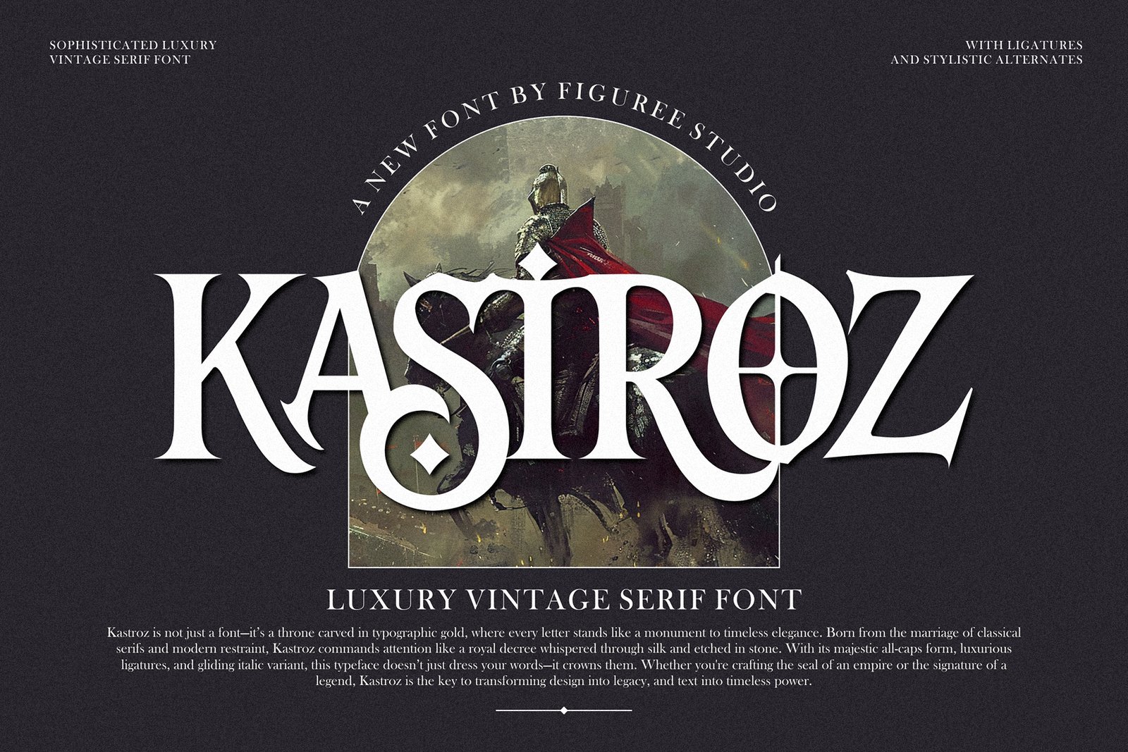 Kastroz – Luxury Vintage Serif Font