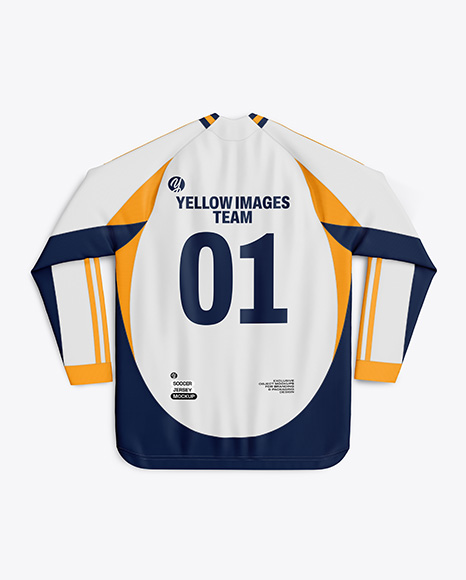 Long Sleeve Soccer Jersey Mockup