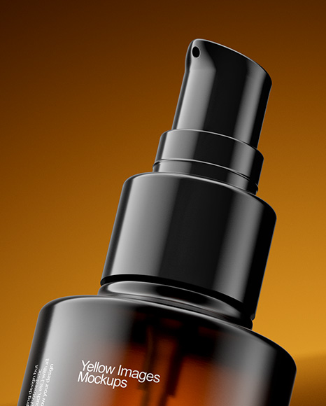 100ml Cosmetic Pump Bottle Mockup
