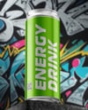 8.5oz Aluminium Can on the Block Mockup