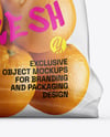 Plastic Bag With Oranges Mockup