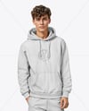 A Young Man in a Hoodie and Sweatpants Mockup