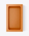 Empty Kraft Box Mockup