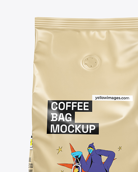 Matte Coffee Bag Mockup
