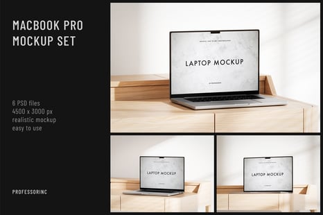MacBook Pro Mockup Set - Device Mockups