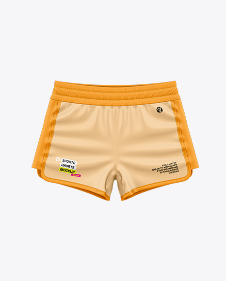 Running Shorts Mockup - Front View