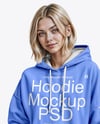 A Woman in a Hoodie Mockup