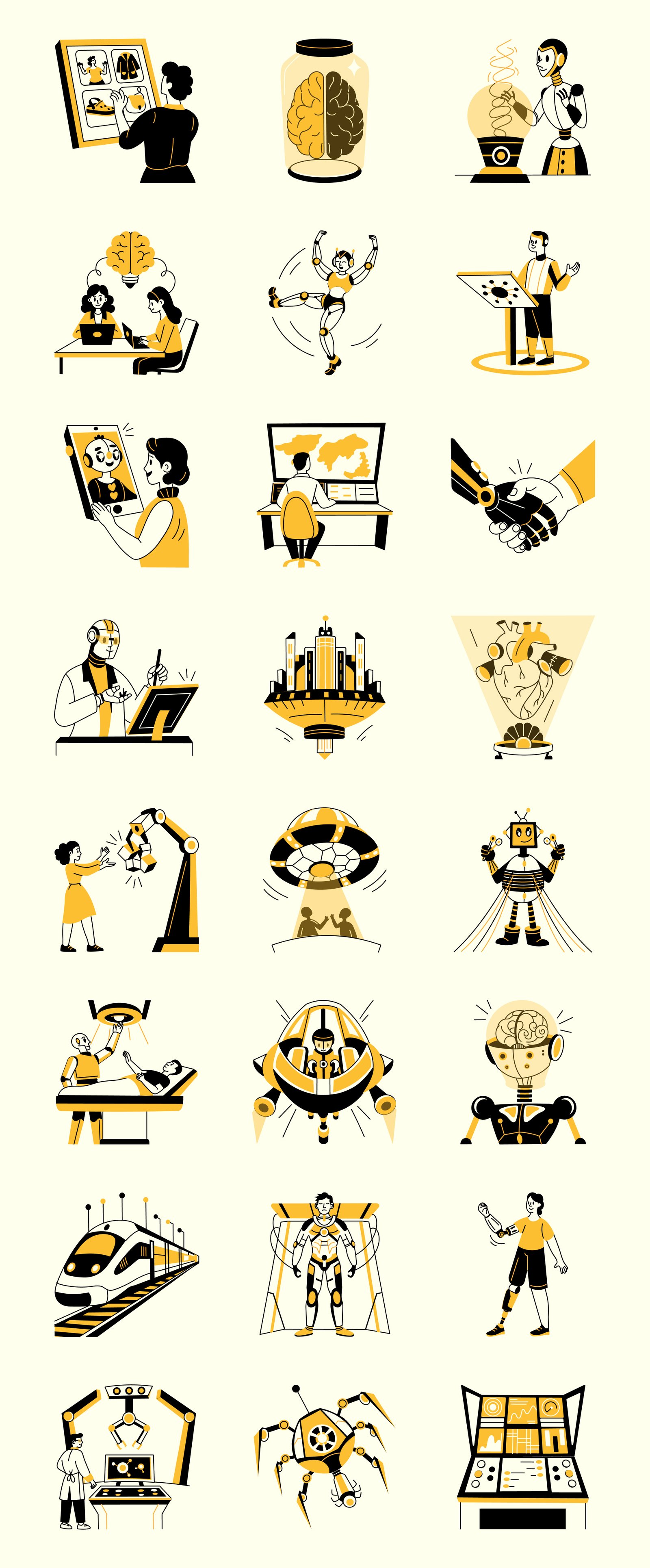 Artificial Intelligence Drawing Set