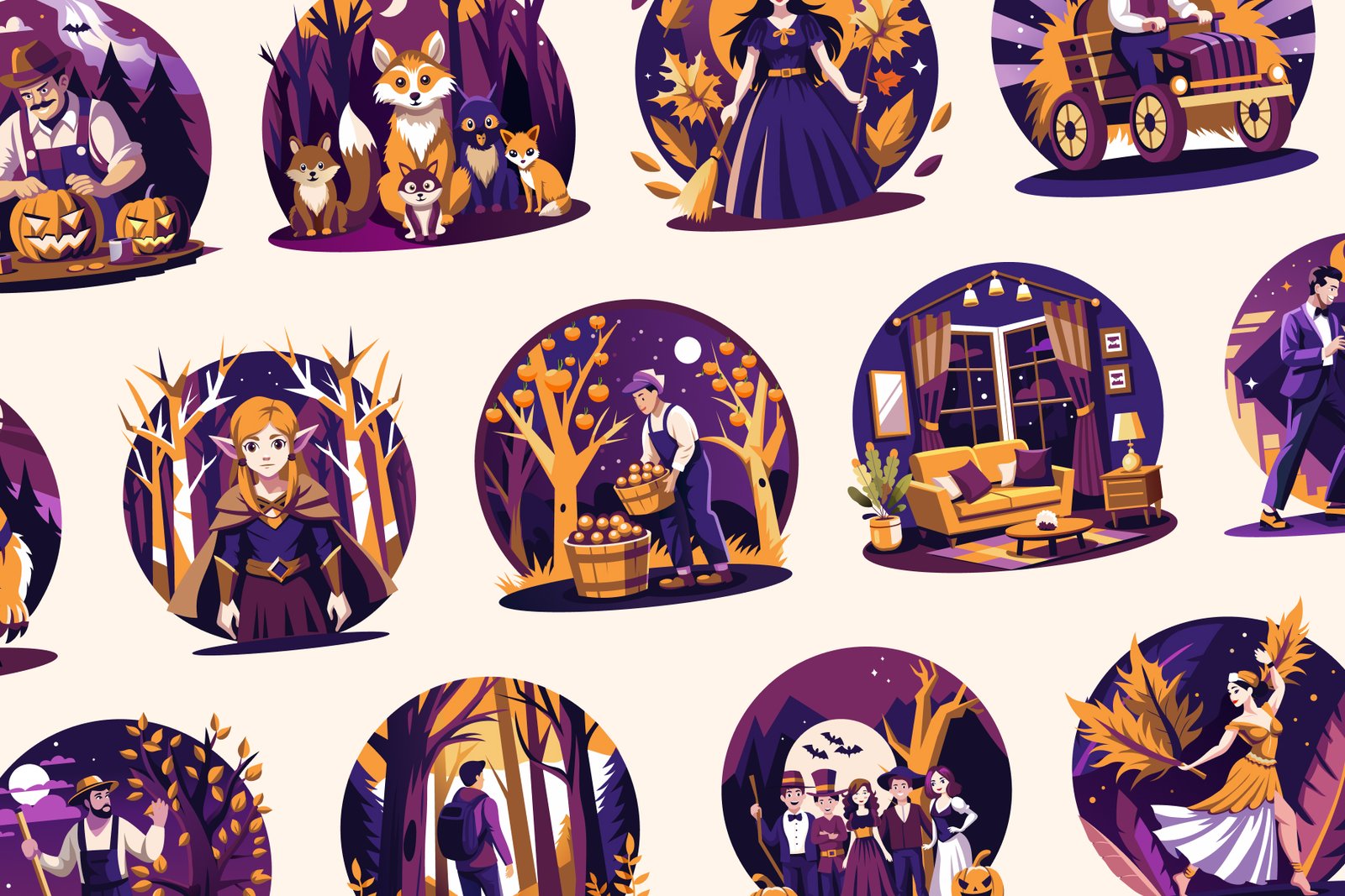 Fall and Autumn Illustrations