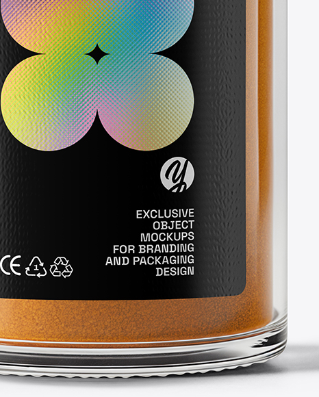Glass Jar with Pumpkin Pie Spice Mockup