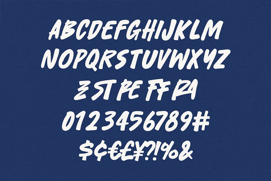 Bestam Pren Bold Gritty Handmade Display Font