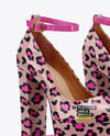 Platform Heels with Shoe Box Mockup