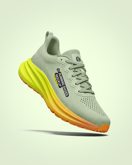 Floating Running Shoe Mockup