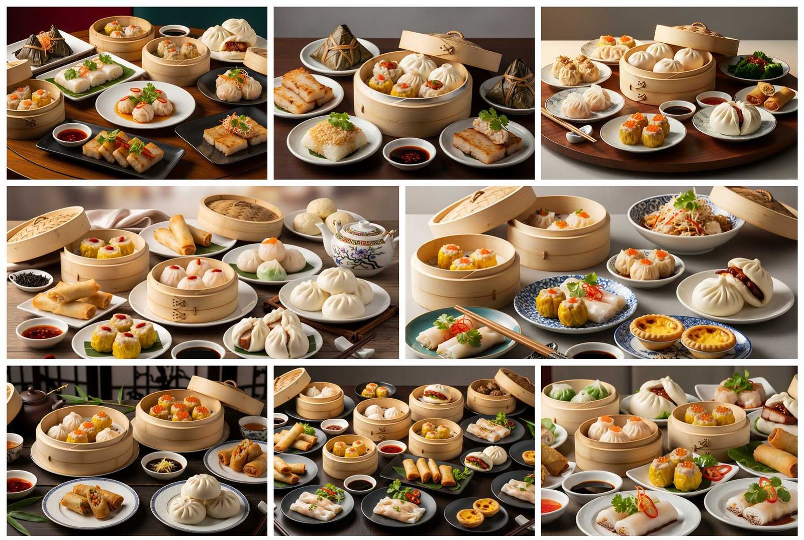 68 Cantonese Dim Sum Stock Photos for Food Branding and Editorial Use