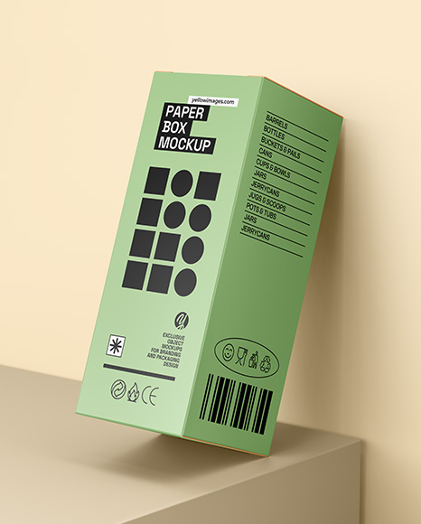 Paper Box Mockup