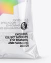 Large Clear Plastic Snack Bag Mockup