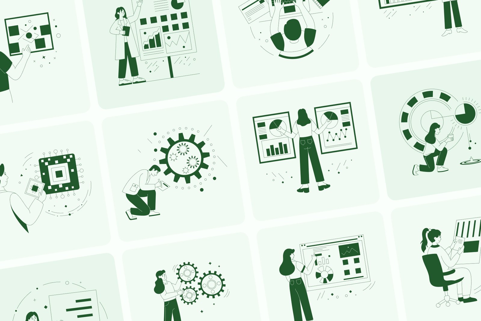 Research Illustration Set