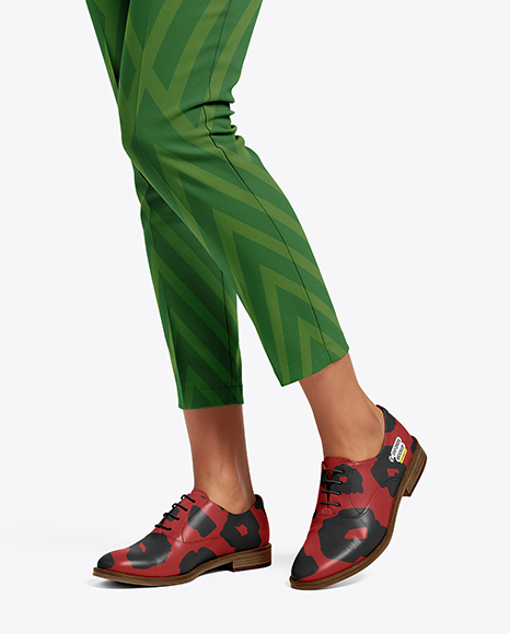 Oxford Shoes on Woman's Legs Mockup - Mockups