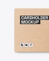 Credit Card w/ Kraft Cardholder Mockup