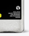 Square Plastic Jar with Fine Salt Mockup