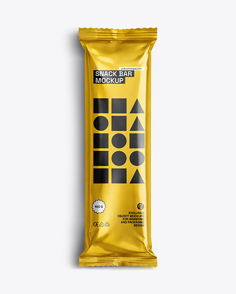 Metallic Snack Bar Mockup