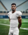 A Man Wearing a Full American Football Kit Mockup