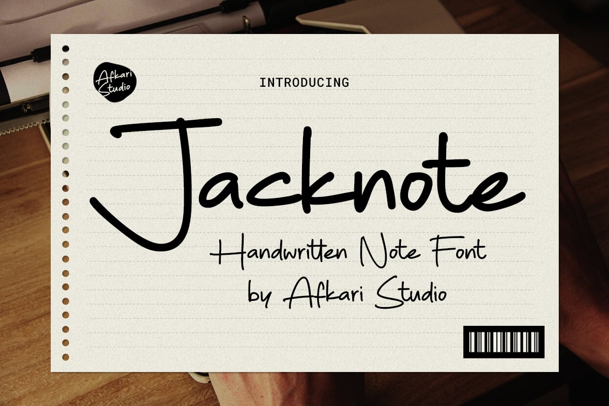 Jacknote - Handwritten Marker Note Font