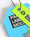 Paper Hang Tag Mockup – Top View