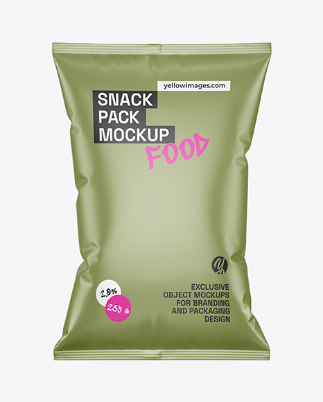 Matte Snack Pack Mockup