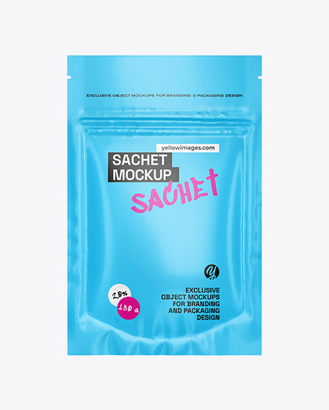 Matte Sachet Mockup