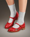 Mary Janes with Socks on Woman's Legs Mockup