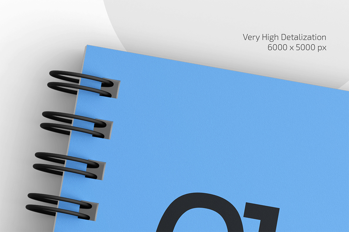 Spiral Notepad Mockup Set