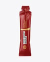 Glossy Stick Sachet Mockup - Front View