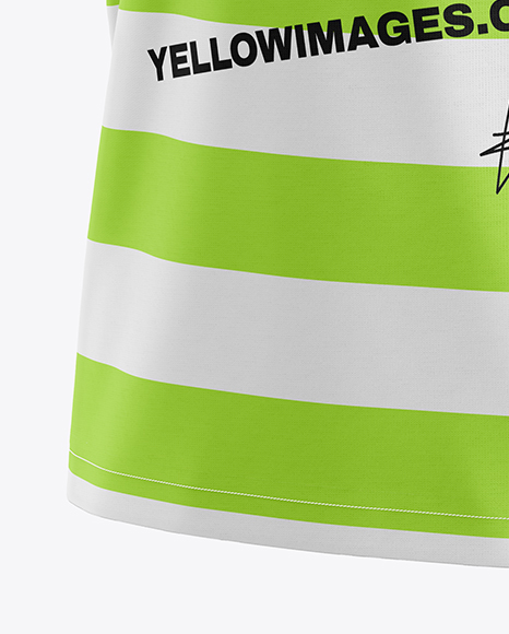 Kids V-Neck T-Shirt Mockup - Half Side View