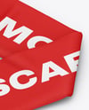 Fan Scarf Mockup - Half Side View