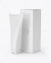 Cosmetic Tube with Box Mockup