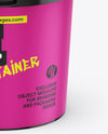 Glossy Plastic Bucket with Handle Mockup