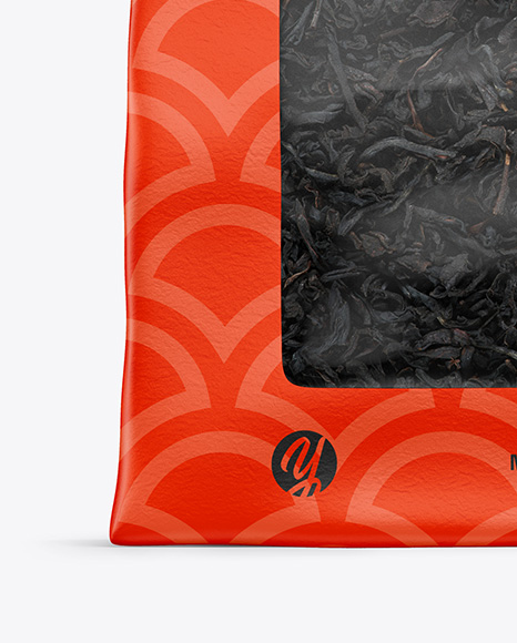 Paper Pouch w/ Dry Black Tea Mockup