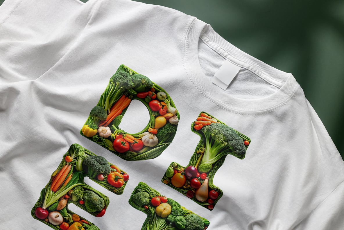 Vegetables Font