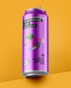 Textured Aluminium Drink Can Mockup